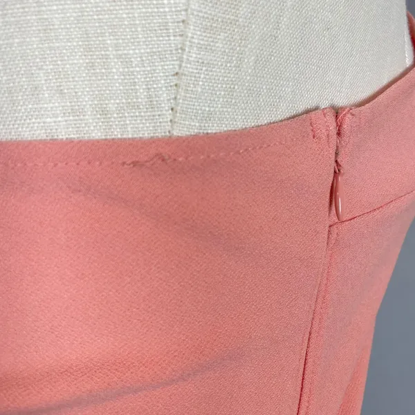 Abercrombie & Fitch Dress Crossover Bodice NWT‎ FLAWS Peach Pink Size Large - Image 11