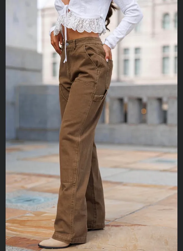 Lane 201 Brown Dakota Pants  - Image 3