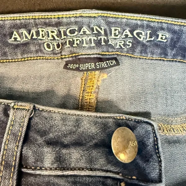 American Eagle Outfitters Highest Rise Jegging Jeans 6 Short Light Wash Stretch - Image 5