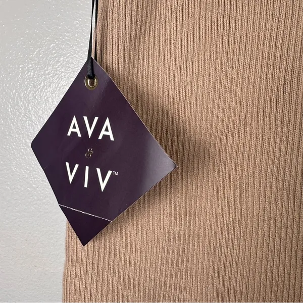 Ava & Viv Beige‎ Pencil Skirt - Image 2