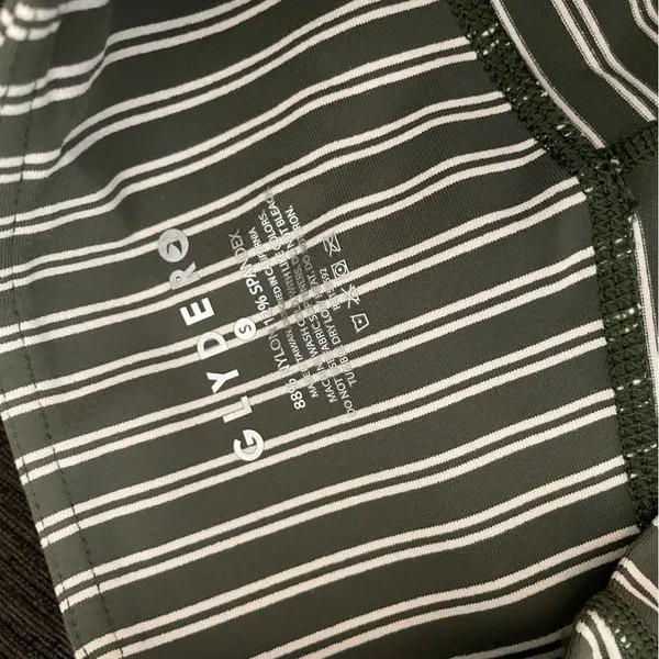 Glyder Sultry Legging in Moss & Oatmilk Stripe - Image 9