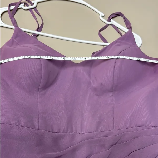 Elegant Azazie Lavender Spaghetti Strap Dress - Image 4