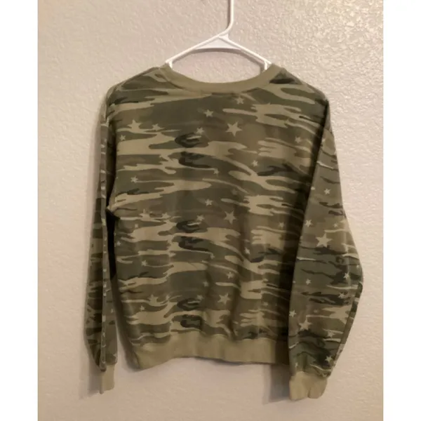 Wound Up "Sorry Not Listening" Camouflage Crewneck Sweatshirt S - Image 4
