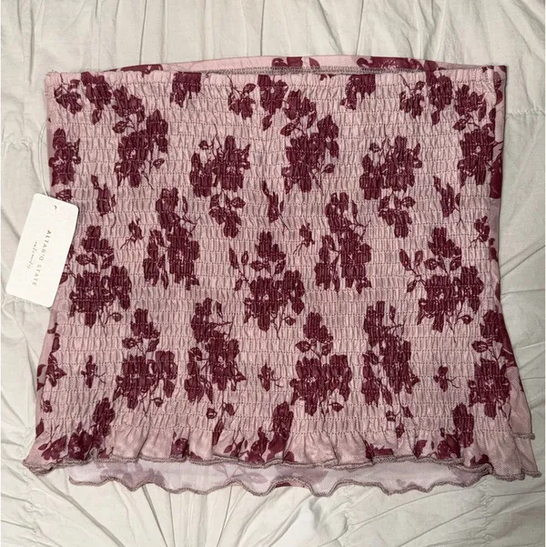 Altar'd State Mesh Floral Tube Top - Image 2