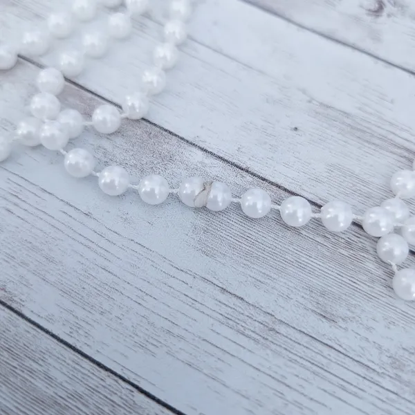 Extra Long Faux Pearl Necklace - Can Be Layered - Image 6