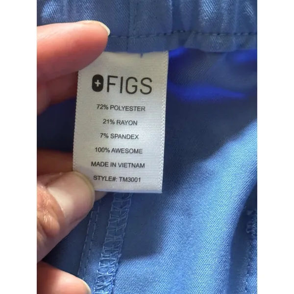 Figs‎ Jogger Women Straight Leg Blue Technical Scrub Size Medium - Image 4