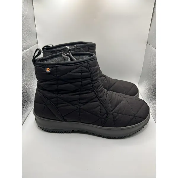 Bogs Snowday Low Black Waterproof Insulated Winter Boots Womens 7 72239-001 - Image 3