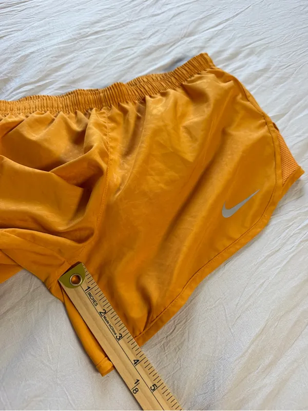 Nike Women's‎ Bright Orange Athletic Running Shorts - Image 6