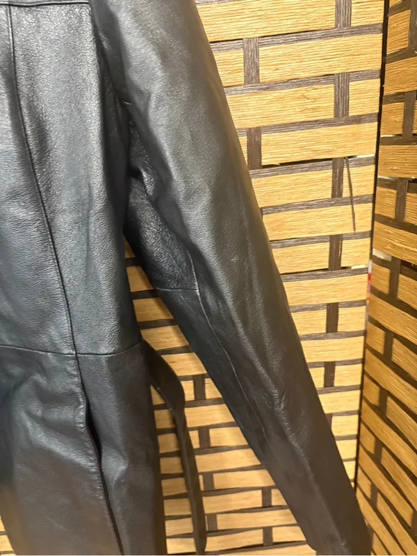 New York &‎ Company Black Leather Jacket Size Medium - Image 6