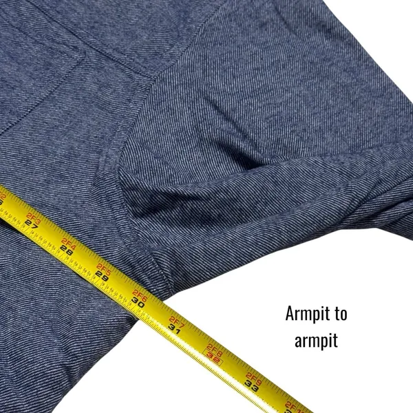 NEW Aerie Anytime Fave Twill Button‎ Down Flannel Blue Capsule Outdoors XXL - Image 10
