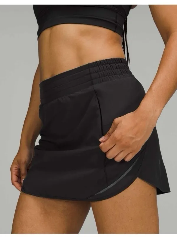 NEW Lululemon Hotty Hot High-Rise Skirt Black - Image 2