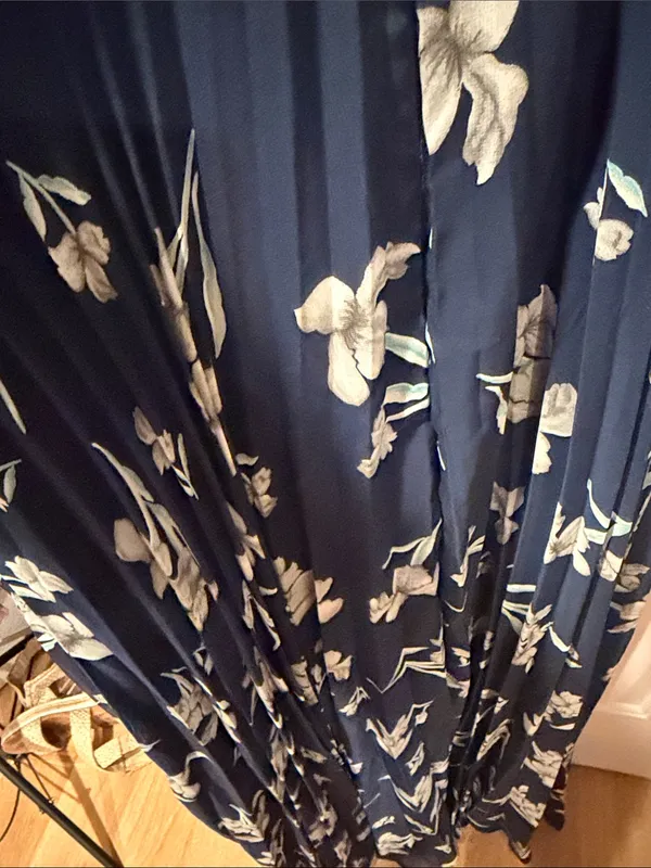 Lulu's Memorable Night Navy Blue Floral Print Maxi Dress medium‎ NWT - Image 10