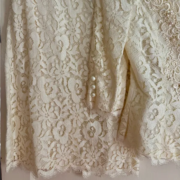 Cachet by Bari Protas Cream Blouse vintage 80’s suite set - Image 4