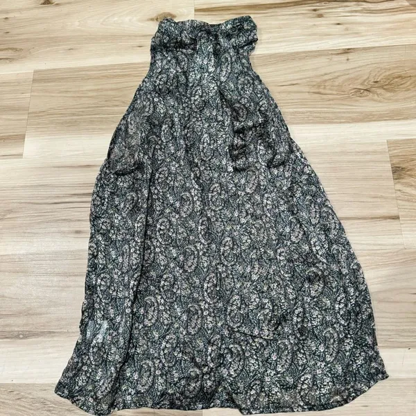 Elan Silky Floral Tie Halter Tank Top Women’s Medium - Image 5