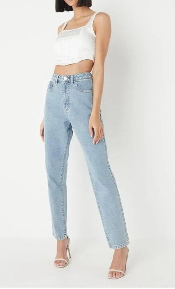 Missguided White Satin Corset Top - Image 2