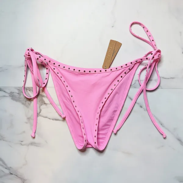 NWT Skims Rhinestone Swim Tie Bikini Bottom - Image 2