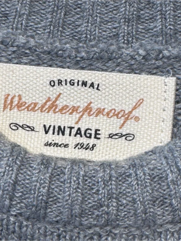 Weatherproof VintageTraditional fairisle raglan crewneck sweater Tweed yarn NWT - Image 8