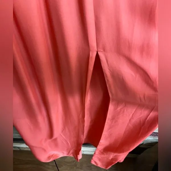 BCBGMaxazria Coral/Pink Strapless Maxi‎ Dress Size 4 - Image 5