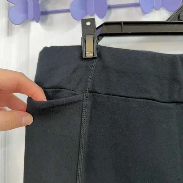 Fabletics black‎ ankle zip tummy control pocket stretch active athletic leggings - Image 2