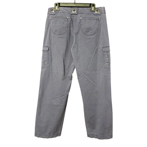 Athleta Cargo Pants Women's Blue Straight Leg Cargo‎ Pants, 12 - Image 7