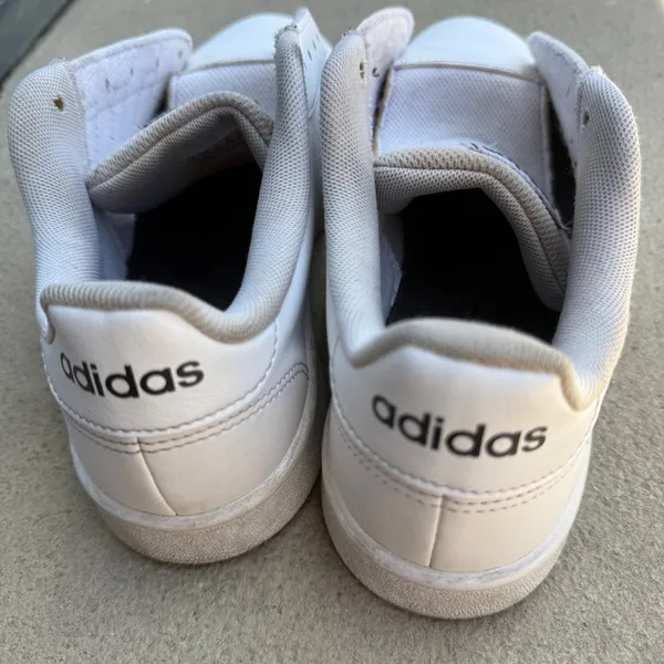 🤍 Adidas Grand Court White Black Stripe Sneakers Size US 7 Women's Classic Tennis Casual Shoes Y2K Minimalist 🤍 - Image 6