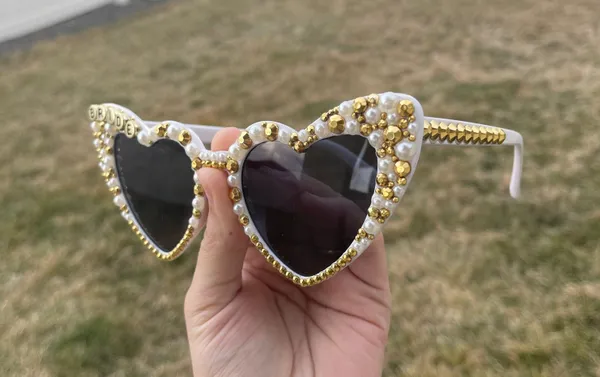 Bride Sunglasses Gold - Image 8