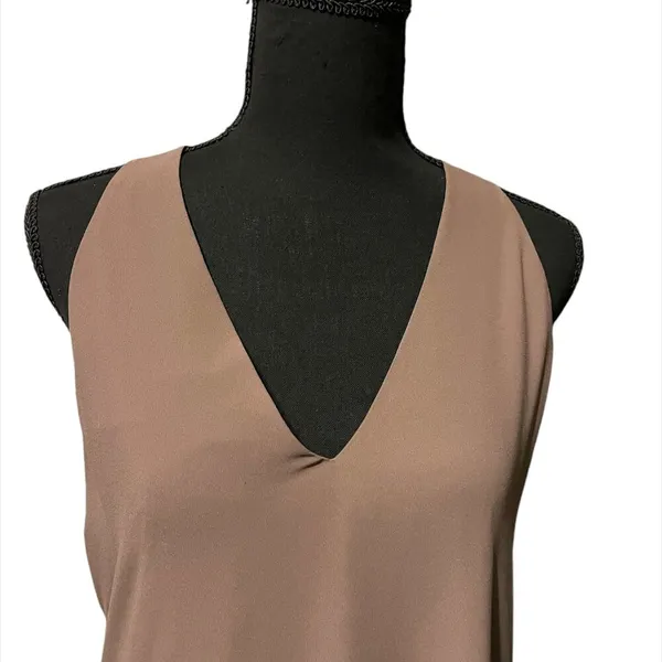 BCBG MAXAZRIA Spanish Moss Halter Asymettrical Open Back Chiffon Dress (NWT) - Image 5