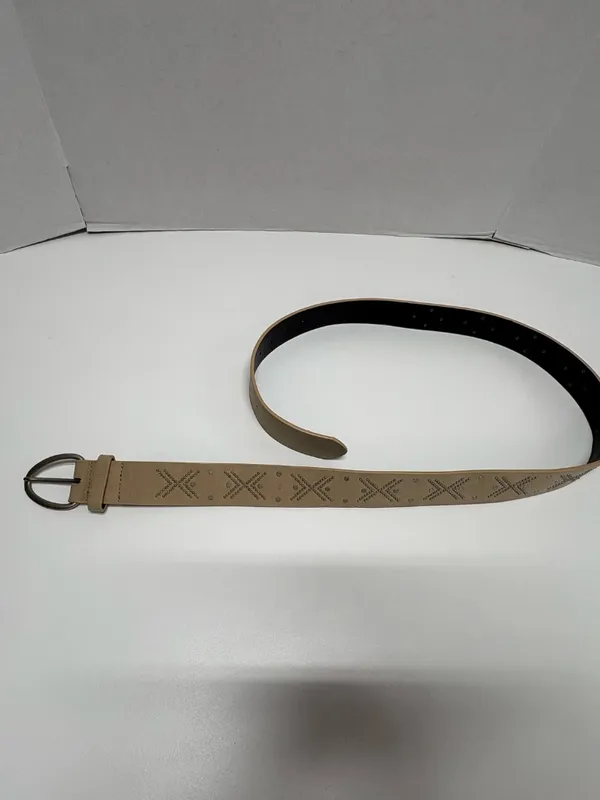 Universal Threads Ladies Studded Beige Belt - Long (49") - Image 5