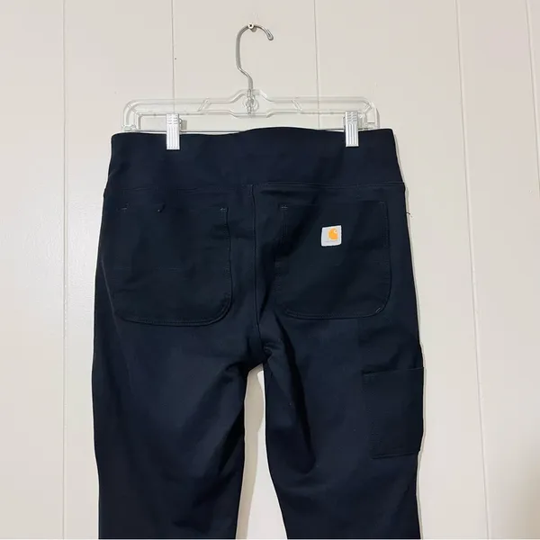 Carhartt Fitted Pull On Black Pants Size M(8-10) - Image 7