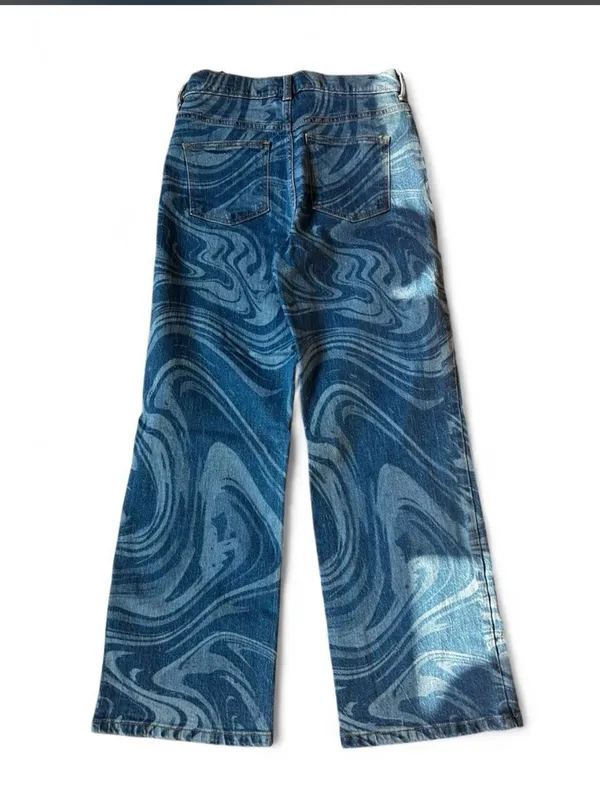 art class Blue Swirl Wide Leg Jeans - Image 5
