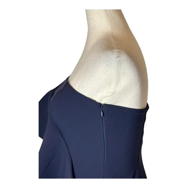 Likely Dress Women 2 Navy Blue Strapless Ruffled Bodycon‎ Mini Cocktail Party - Image 5