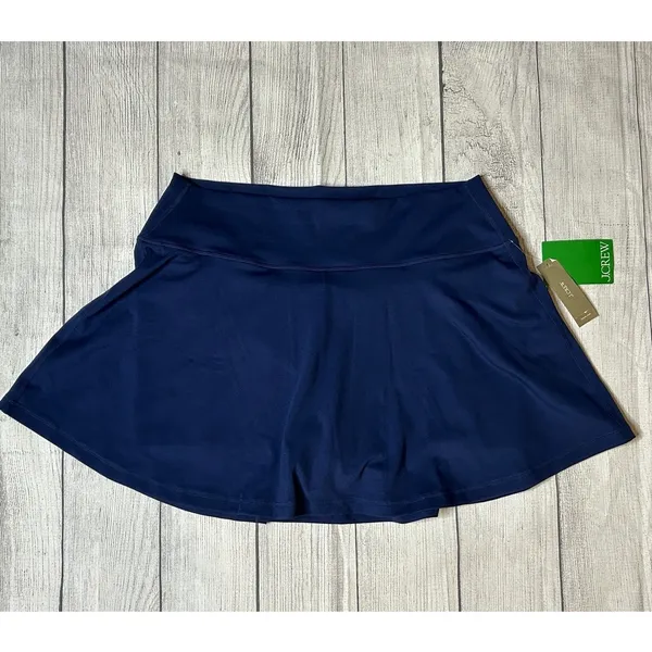J.Crew Active Skort Navy Blue Athletic‎ Tennis Golf Skirt Large - Image 2