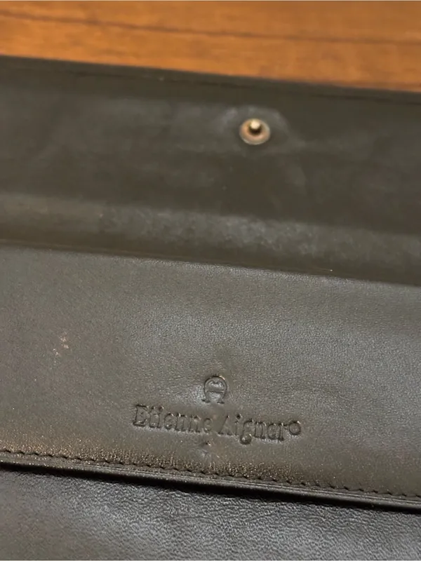 Vintage Leather Clutch Wallet with Insert - Image 5