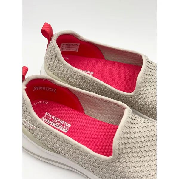 Skechers GoWalk Arch Fit Stretch Fit Slip On‎ Sneakers Beige Size 8.5 - Image 2
