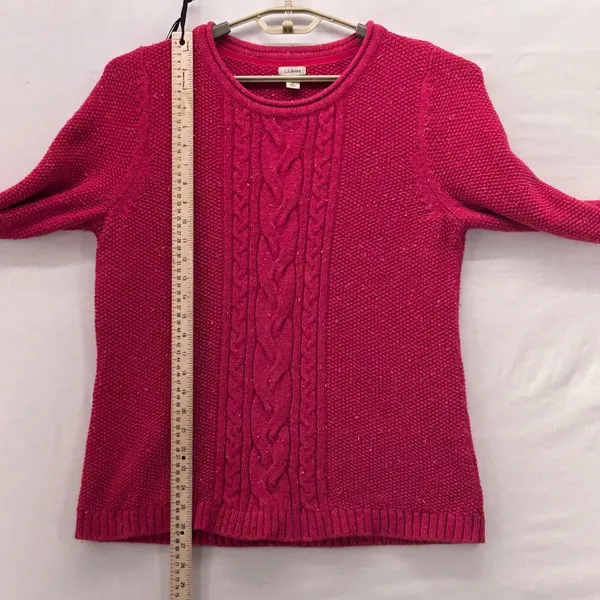 LL Bean Roll Neck Sweater Large‎ Pink - Image 12