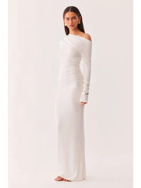 SNDYS Reyna Maxi Dress in White Medium New Womens Long Gown - Image 13
