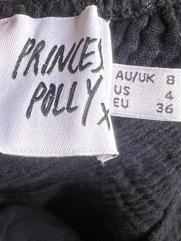 PRINCESS POLLY Let’s Dance Mini Dress in Black. Size 4 - Image 9