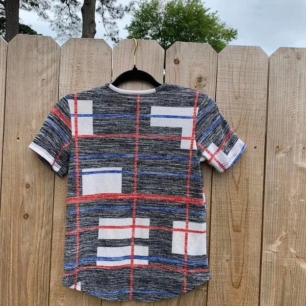 Art Class Retro‎ abstract short sleeve shirt medium square museum unique timeless summer - Image 5