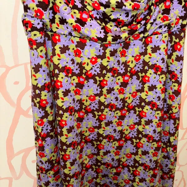 Urban Outfitters Purple Marianne Ditsy Print Mini Dress Babydoll - Image 2