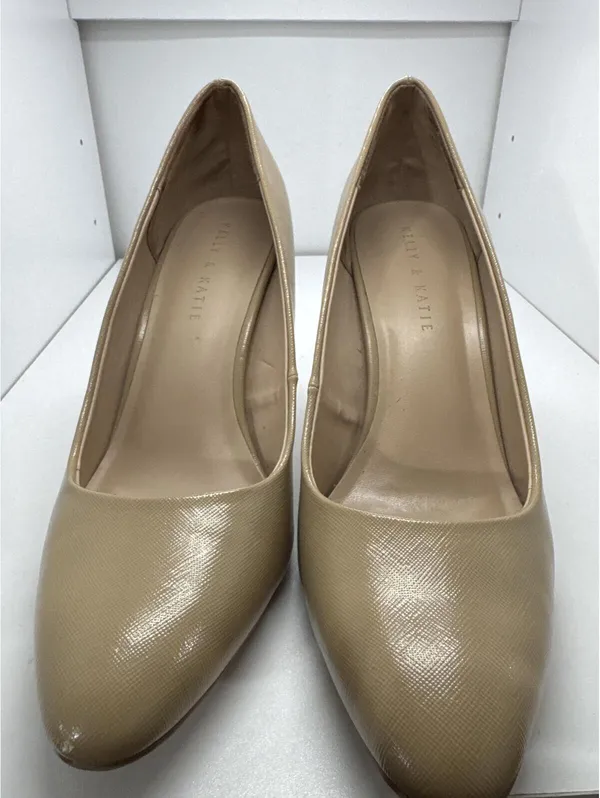 Kelly & Katie Nude Beige Pumps Women’s Classic Career Heels - Image 2
