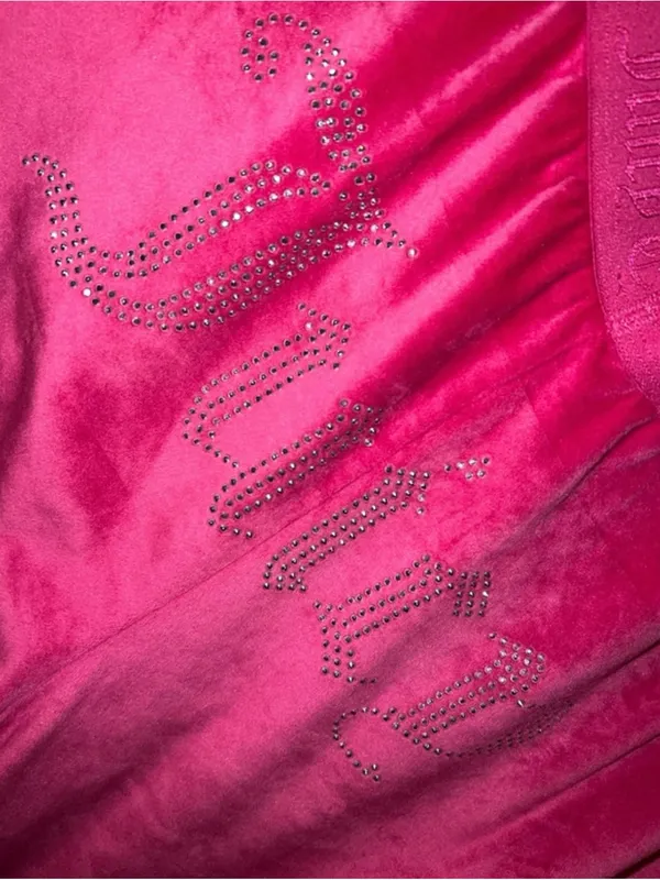 Juicy Couture Hot Pink Velour Joggers - Image 5