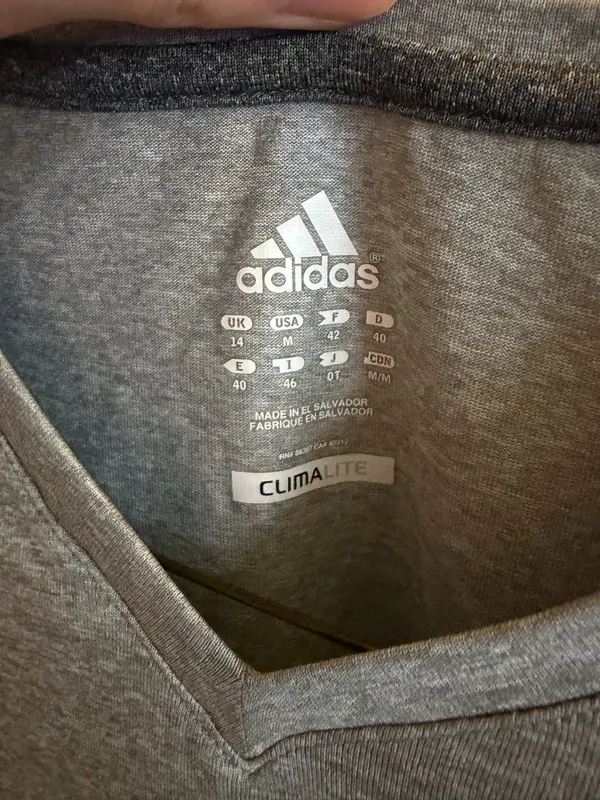 Adidas Women’s medium light gray Climalite t shirt  - Image 4