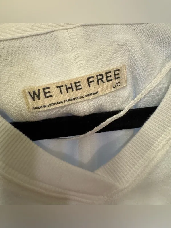 NWOT Free People We The Free One That Got Away Tee - ivory white - Large - Image 9