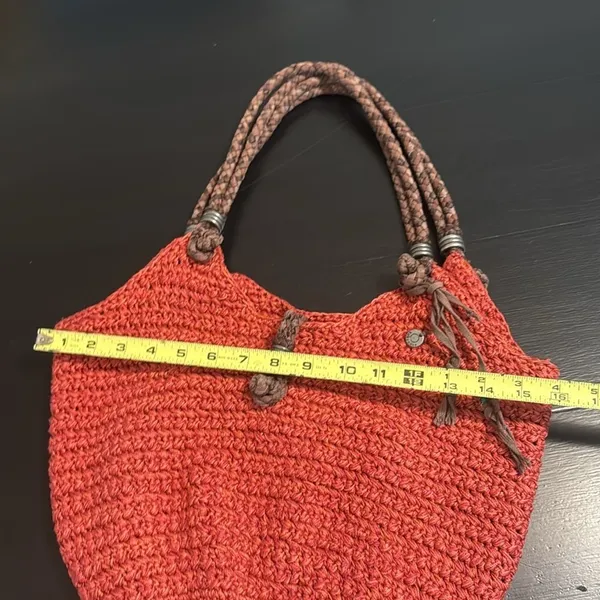 Sakroots Crochet Bucket Bag - Burnt‎ Orange - Image 5