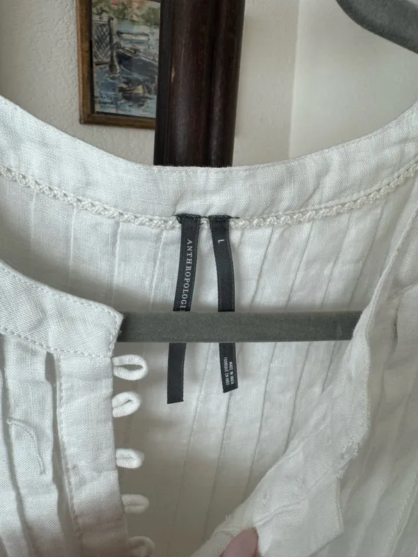 Anthropologie White Tank Top - Image 3