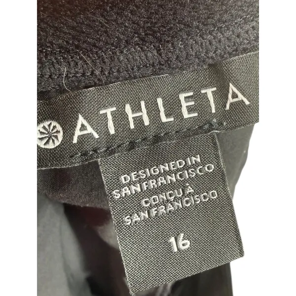 Athleta Womens Brooklyn Heights Wide Leg High Rise Cargo Pants Black Size 16 - Image 3