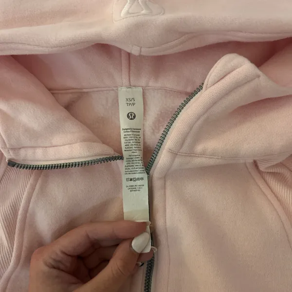 Light Pink Lululemon Scuba Quarter-Zip - Image 2