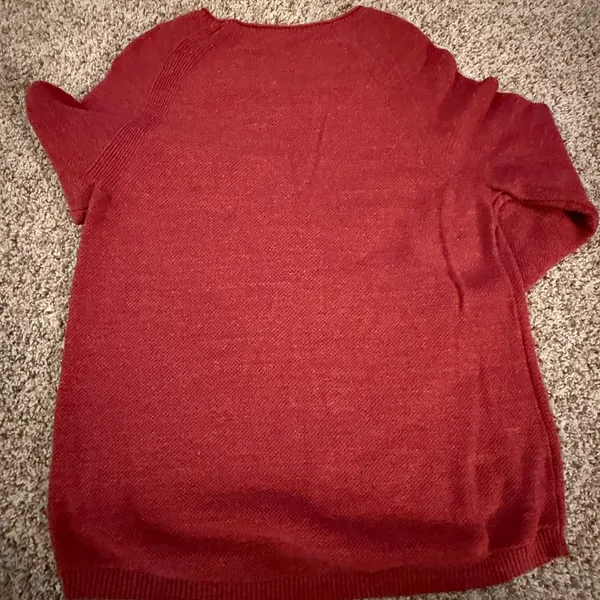 L.L. Bean Women's Rich Red Crew Neck Sweater - Image 2