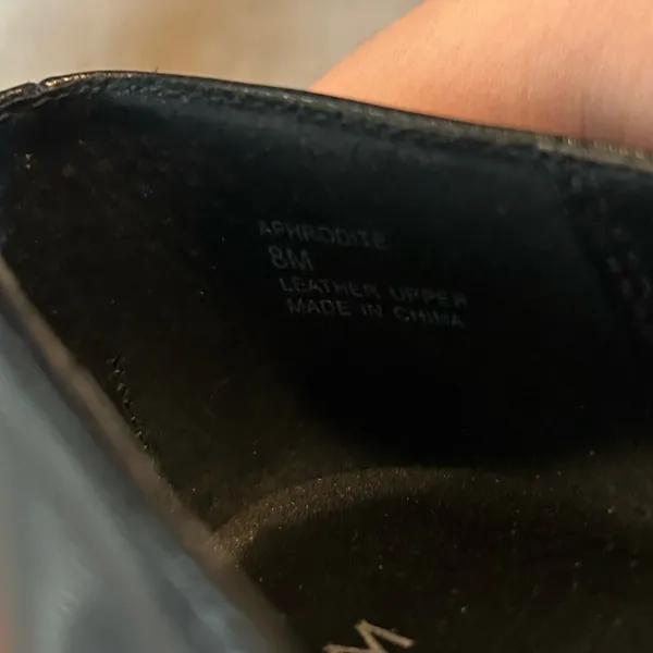 Michael Shannon Black Leather Pumps size 8 - Image 7