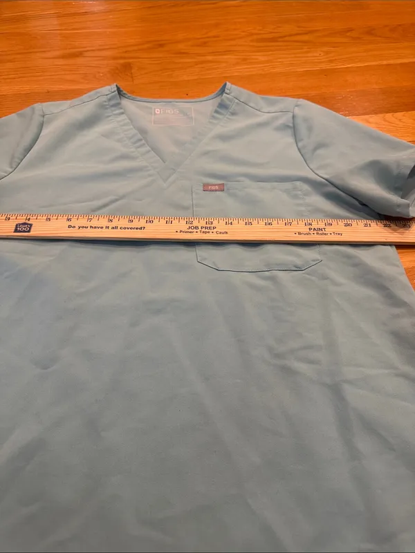Figs women’s Catarina seaglass scrub top size xlarge. - Image 3